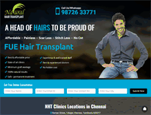 Tablet Screenshot of hairtransplant-chennai.com